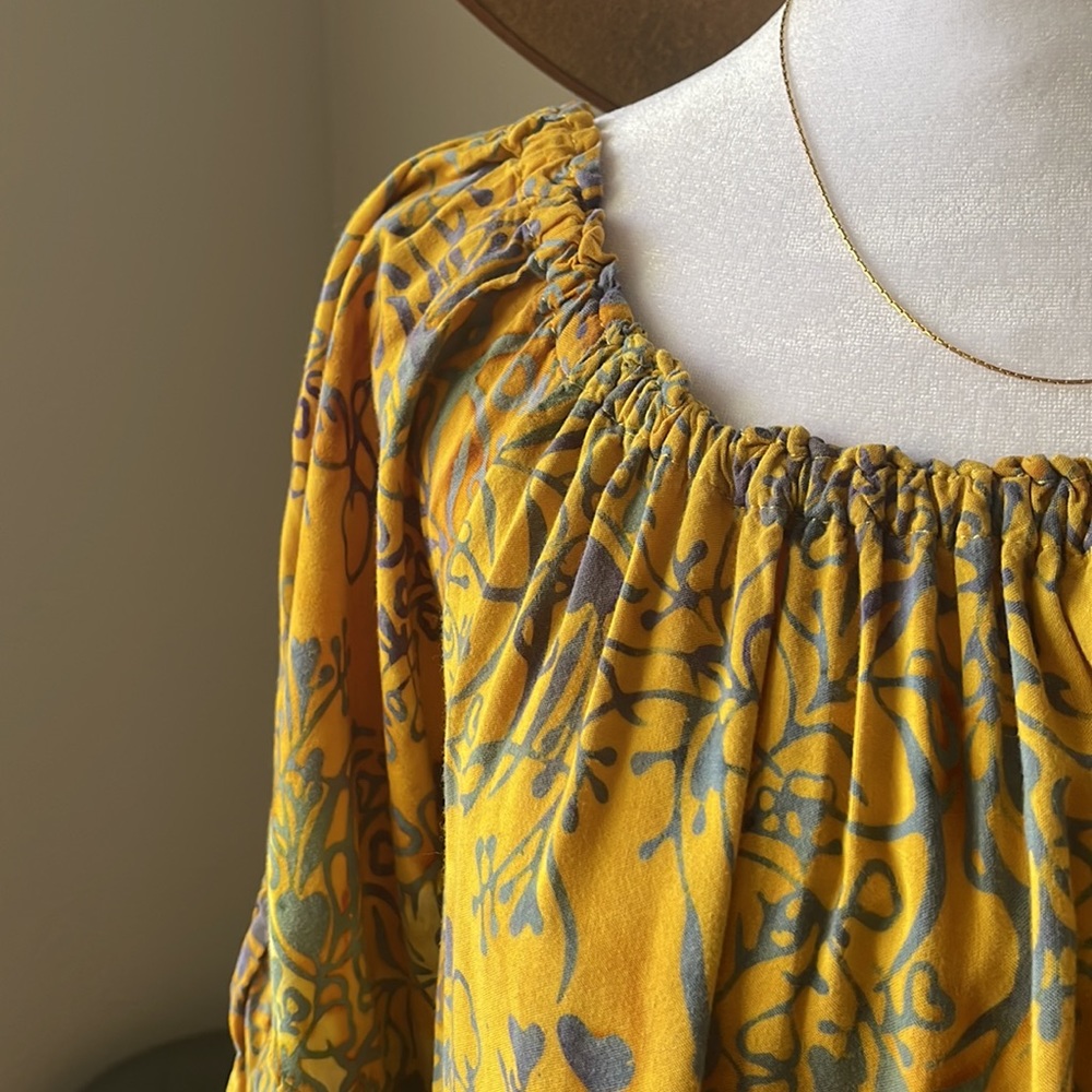 Tropical Summer Vacation Yellow Lightweight Beach Vibes Dress - Picture 7 of 12